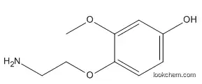 Molecular Structure of 1076198-80-5 (4-(2-Aminoethoxy)-3-methoxyphenol)